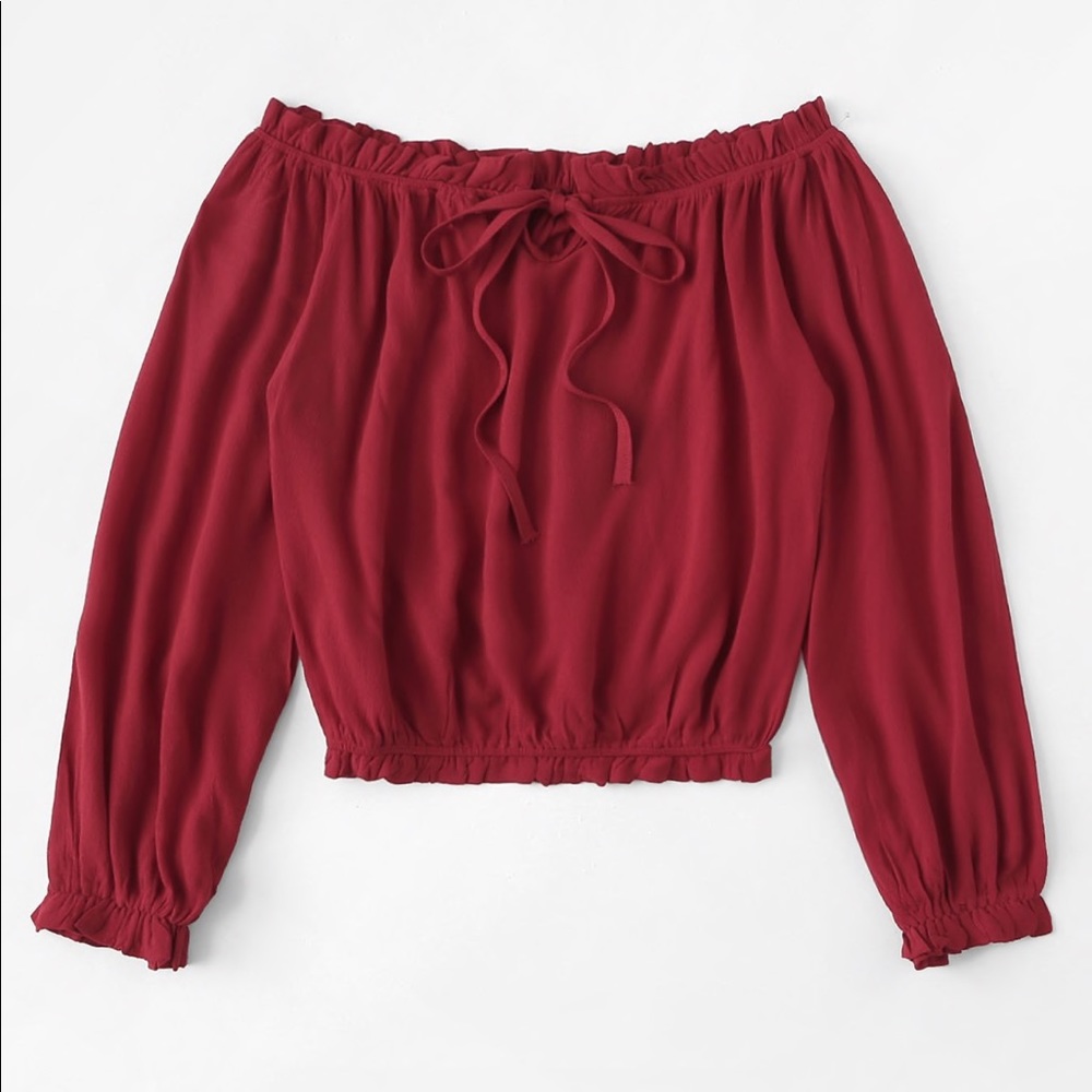 Cute blouse over the shoulders